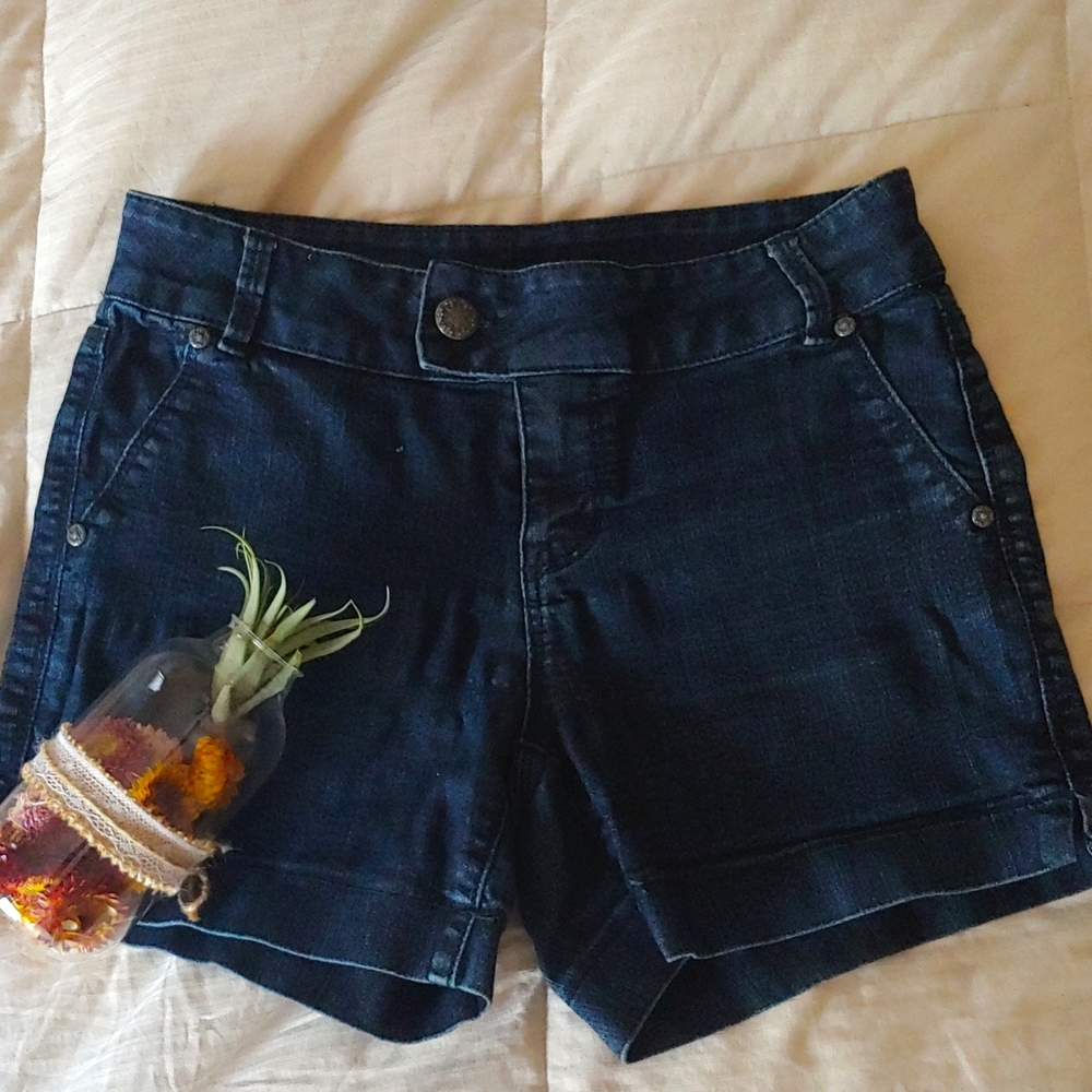 Mid Rise Jean Shorts